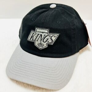 American Needle Los Angeles Kings Dad Hat Cap Adjustable Strap Black‎ NHL Hockey